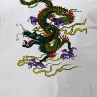 Chinese Dragon Contrast Stitch T-Shirt T-shirt