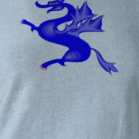 Cute Blue Dragon T-shirt