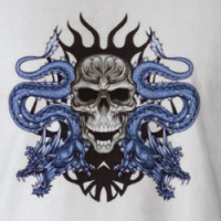 Skull with dragon T-shirt